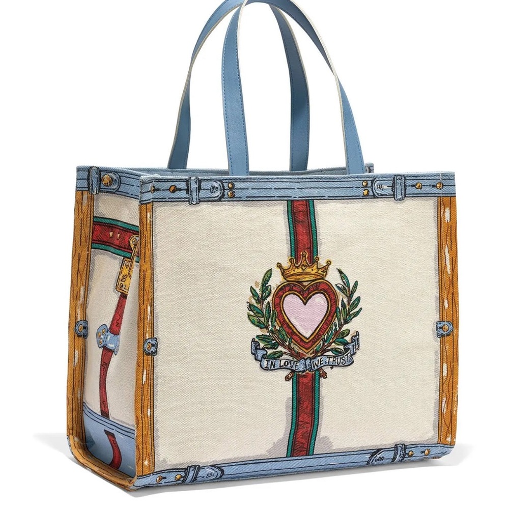 Brighton Tom Clancy Vintage in Love We Trust Tote D30182